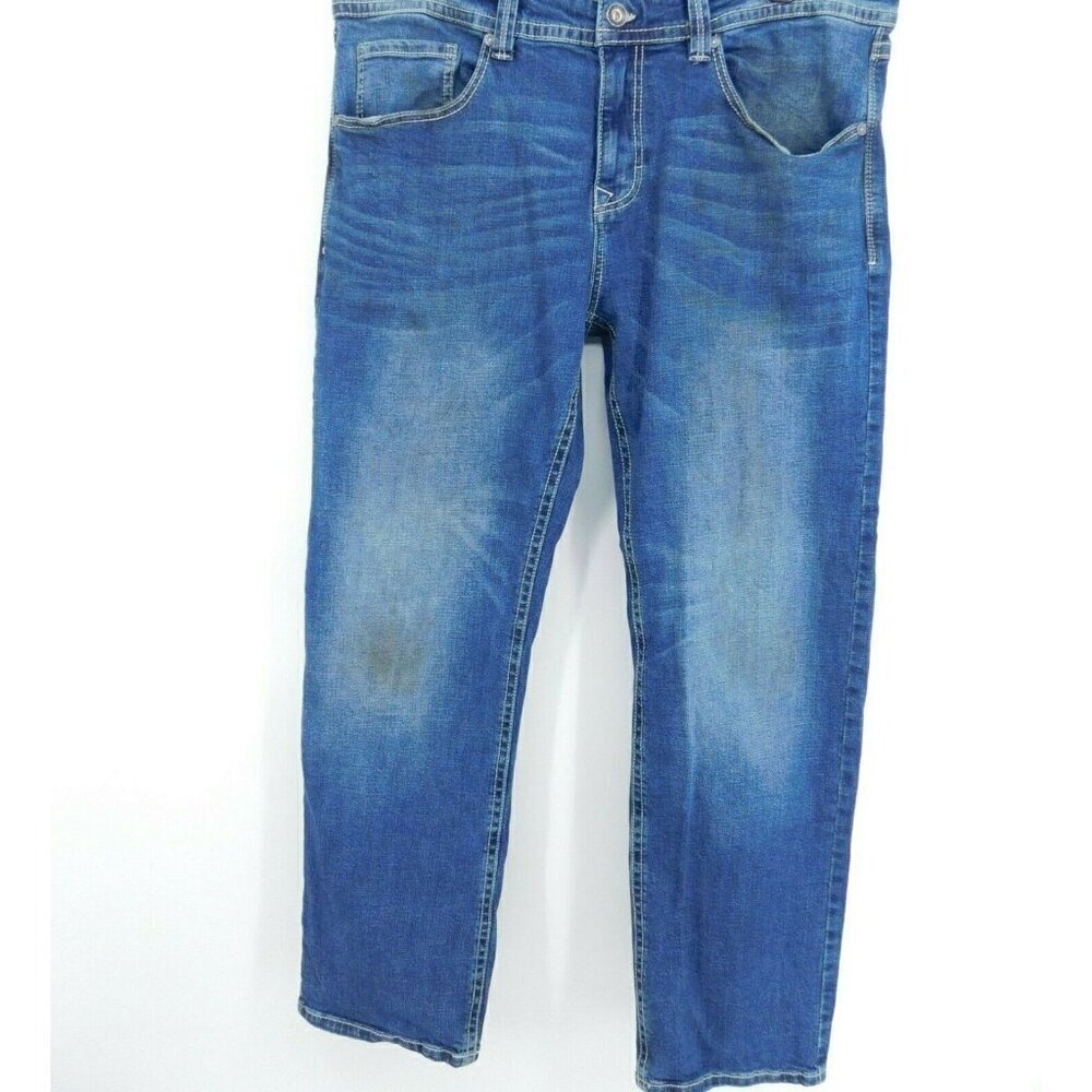 TK Axel Jeans Mens Size W38 X L32 Slim Boot Medium Wash Blue Pants